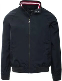 Brave Soul Navy Rib Harrington Jacket