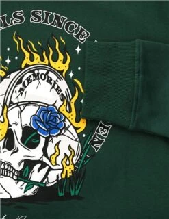 Jack & Jones Trekking Green Grin Sweat Hoodie -Jack & Jones Store 27364 2