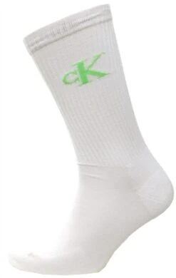 Calvin Klein Lime / White 2 Pack Logo Crew Socks -Jack & Jones Store 27462 2