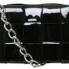 Public Desire Black The Mayan Weave Silver Chain Detail Shoulder Bag
