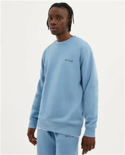 Nicce Allure Blue Mens Chest Logo T-Shirt 7 Nicce Allure Blue Mens Chest Logo T-Shirt -Jack & Jones Store 27482 3