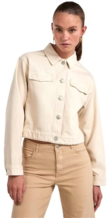 Pieces Whitecap Grey Tessie Denim Jacket