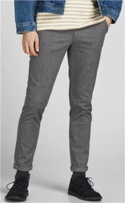 Jack & Jones Grey / Drizzle Marco Fury Akm Chinos -Jack & Jones Store 27541 3