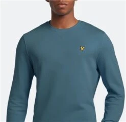 Lyle & Scott Skipton Blue Crew Neck Sweatshirt -Jack & Jones Store 27547 2