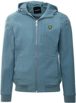 Lyle & Scott Skipton Blue Fleece Lined Softshell Jacket
