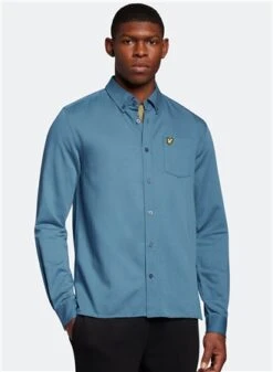 Lyle & Scott Skipton Blue Washed Shirt -Jack & Jones Store 27551 3