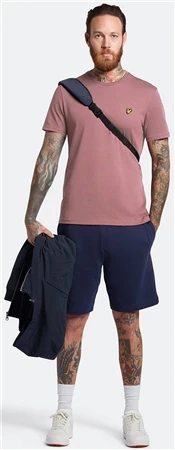Lyle & Scott Hutton Pink Plain T-Shirt 3 Lyle & Scott Hutton Pink Plain T-Shirt - Image 3