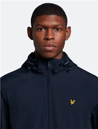 Lyle & Scott Dark Navy Zip Through Hooded Jacket 2 Lyle & Scott Dark Navy Zip Through Hooded Jacket - Image 2