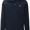 Lyle & Scott Dark Navy Zip Through Hooded Jacket