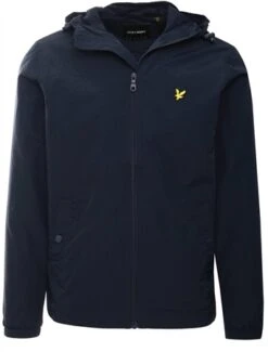 Lyle & Scott Dark Navy Zip Through Hooded Jacket