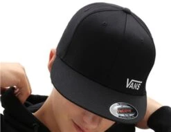 Vans Black Splitz Flexfit Hat -Jack & Jones Store 27570 3
