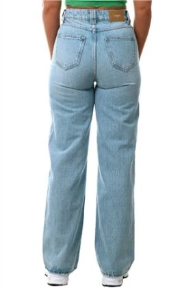 Veromoda Light Blue Denim Kathy Wide Leg Fit Super High Rise Jeans -Jack & Jones Store 27586 3