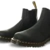 Dr. Martens Dr Martens Black 2976 Waxed Full Grain Leather Chelsea Boots