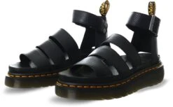 Dr. Martens Dr Martens Black Clarissa Ii Quad Leather Platform Sandald