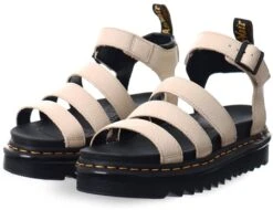 Dr. Martens Dr Martens Parchment Beige Pisa Blaire Leather Strap Sandals