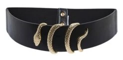 Pieces Black Bella Belt -Jack & Jones Store 27618 2
