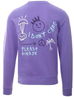 Dv8 Lavender Printed Crew Neck Sweatshirt -Jack & Jones Store 27639 3