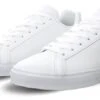 Lacoste White Lerond Bl Leather And Synthetic Trainers