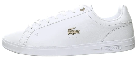 Lacoste White Graduate Leather And Synthetic Trainers 2 Lacoste White Graduate Leather And Synthetic Trainers - Image 2