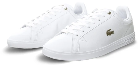 Lacoste White Graduate Leather And Synthetic Trainers 1 Lacoste White Graduate Leather And Synthetic Trainers