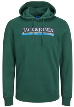 Jack & Jones Green / Trekking Green Standard Fit Hoodie Sweatshirt