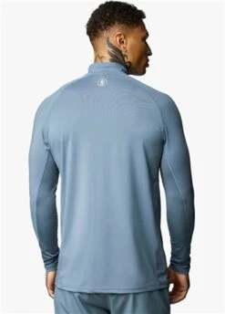 Gym King Petrol Blue Energy 1/4 Zip Funnel 6 Gym King Petrol Blue Energy 1/4 Zip Funnel -Jack & Jones Store 27686 2