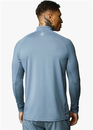 Gym King Petrol Blue Energy 1/4 Zip Funnel 3 Gym King Petrol Blue Energy 1/4 Zip Funnel - Image 3