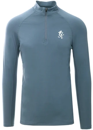 Gym King Petrol Blue Energy 1/4 Zip Funnel 1 Gym King Petrol Blue Energy 1/4 Zip Funnel