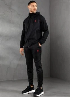 Gym King Black Ascent Panel Tracksuit Bottom -Jack & Jones Store 27693 2