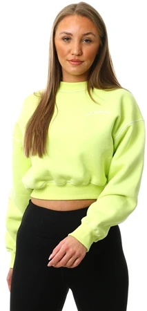 Gym King Lime Recovery Fleece Crewneck Sweater