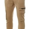 Brave Soul Stone Zip Pocket Detail Slim Fit Cuffed Cargo Pants
