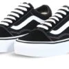 Vans Black - White Platform Old Skool Shoes