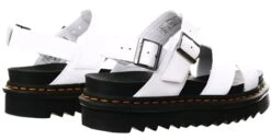Dr. Martens Dr Martens White Hydro Leather Voss Ii Leather Strap Sandals -Jack & Jones Store 27784 3