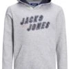 Jack & Jones Grey / Light Grey Melange Junior Friday Sweat Hoodie