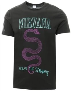 Amplified Charcoal Nirvana Serve The Serpents T-Shirt