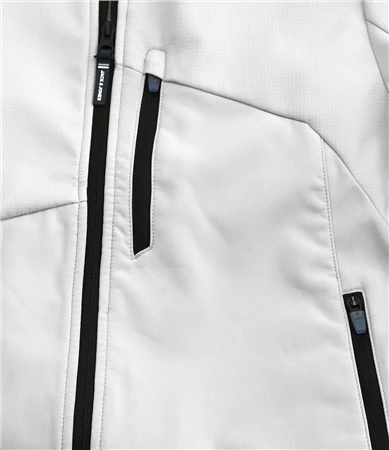 Jack & Jones Grey / High Rise Grey Arc Softshell Jacket 3 Jack & Jones Grey / High Rise Grey Arc Softshell Jacket - Image 3