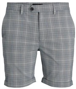 Jack & Jones Blue Indigo Connor Check Chino Shorts