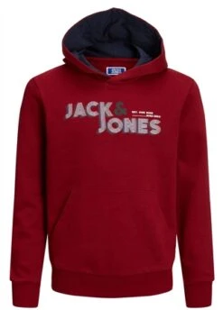 Jack & Jones Red / Biking Red Junior Friday Sweat Hoodie
