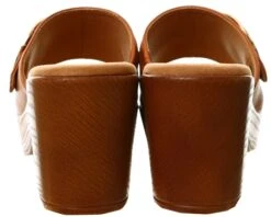 Mustang Cognac Tan Mule Heels -Jack & Jones Store 27908 2