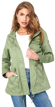 Only Green / Hedge Green Lorca Canvas Parka Jacket
