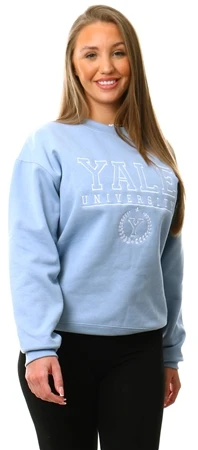 Vivichi Blue Oversized Yale Crew Sweatshirt