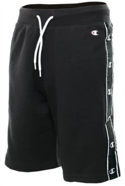 Champion Black Junior Jacquard Tape Shorts