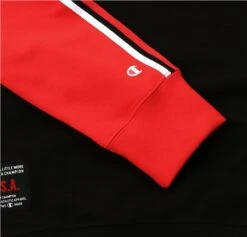 Champion Black / Red Colour Block Fleece Sweatshirt -Jack & Jones Store 27956 2