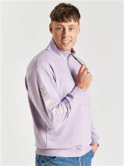 Harper & Lewis Lavender 1/4 Zip Sweater -Jack & Jones Store 27961 3