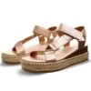 Redz Rose Gold Strap Espadrille Sandal