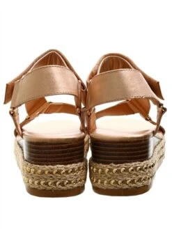 Redz Rose Gold Strap Espadrille Sandal -Jack & Jones Store 27988 2