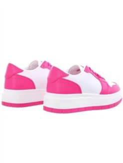 No Doubt Pink / White Panel Lace Up Trainer -Jack & Jones Store 28027 3
