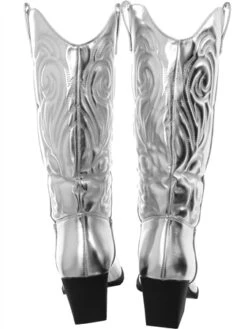 No Doubt Silver Pu Cowboy Boot -Jack & Jones Store 28029 2