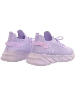 No Doubt Purple Lace Up Texture Trainer -Jack & Jones Store 28036 3