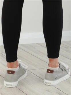 Mustang Light Grey Lace Up Zip Detail Trainers -Jack & Jones Store 28068 2